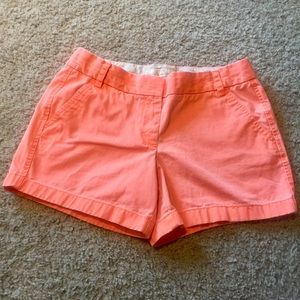 J. Crew Chino Shorts Orange